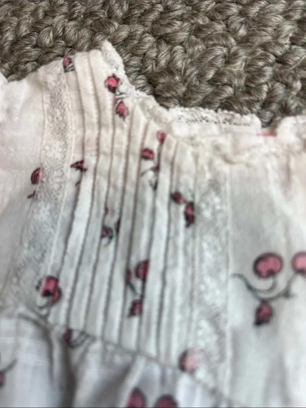Bonpoint Baby Girls' White Cherry Print Cotton Romper